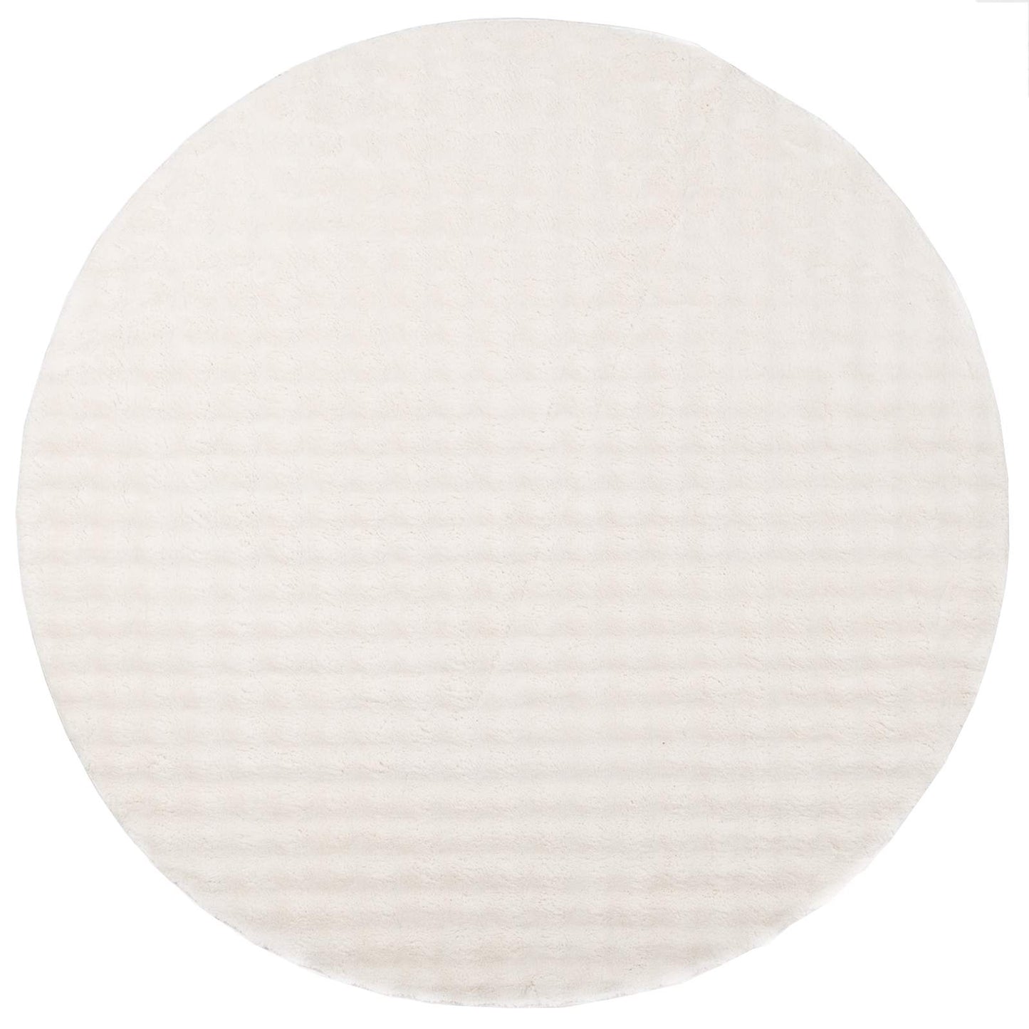 Områdetæpper Rund SIROLO Creme Ø 200 CM Polyester