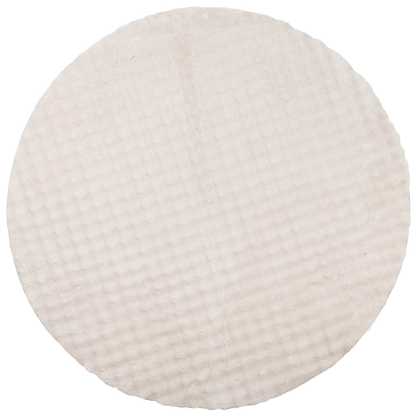 Områdetæpper Rund SIROLO Beige Ø 160 CM Polyester