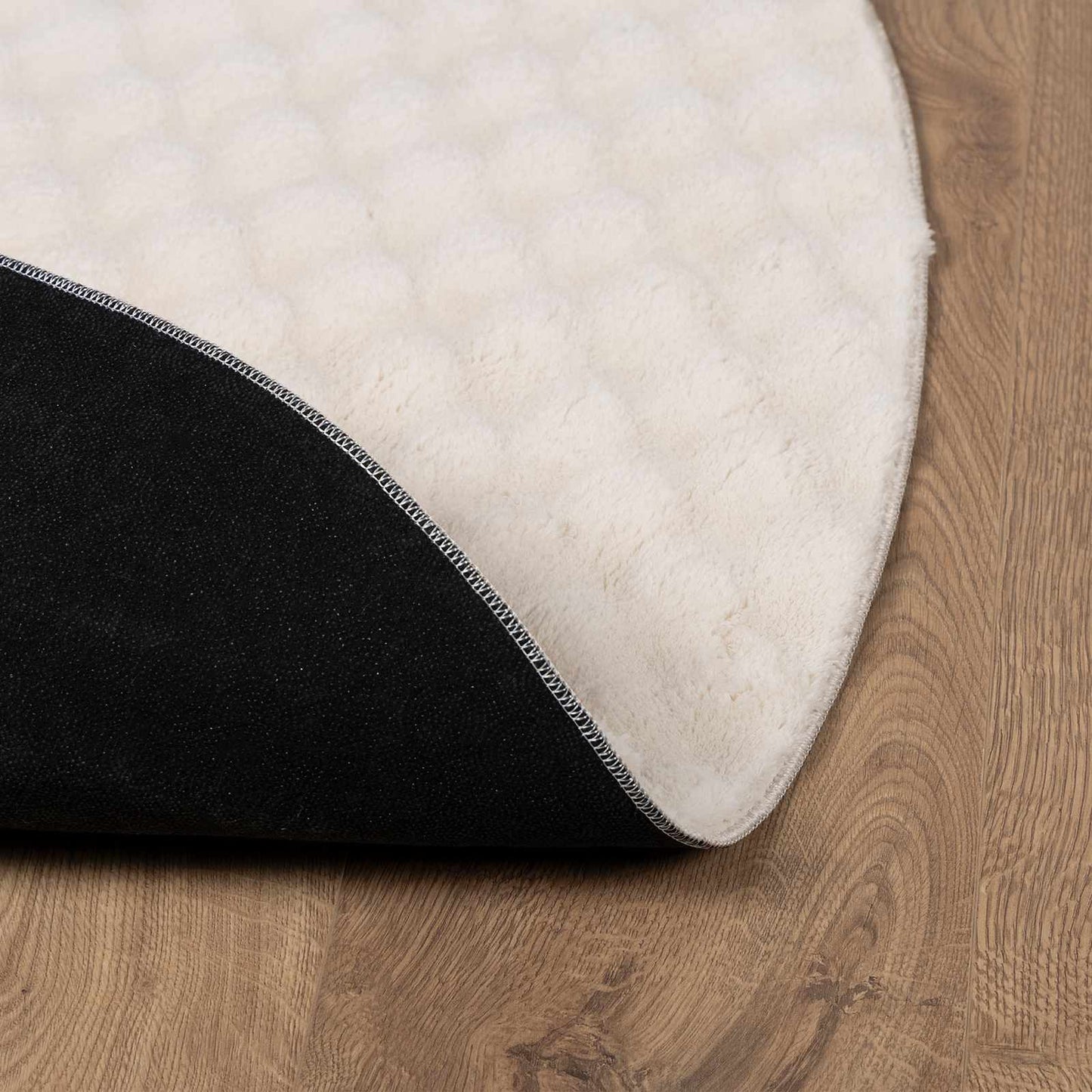 Områdetæpper Rund SIROLO Beige Ø 200 CM Polyester