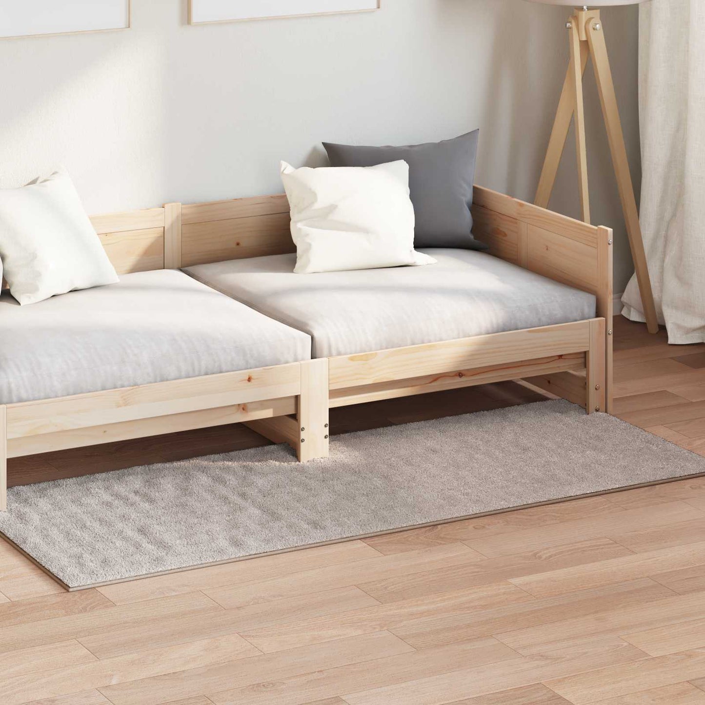 Områdetæpper Rektangulær SIROLO Sandfarvet 150 x 80 cm