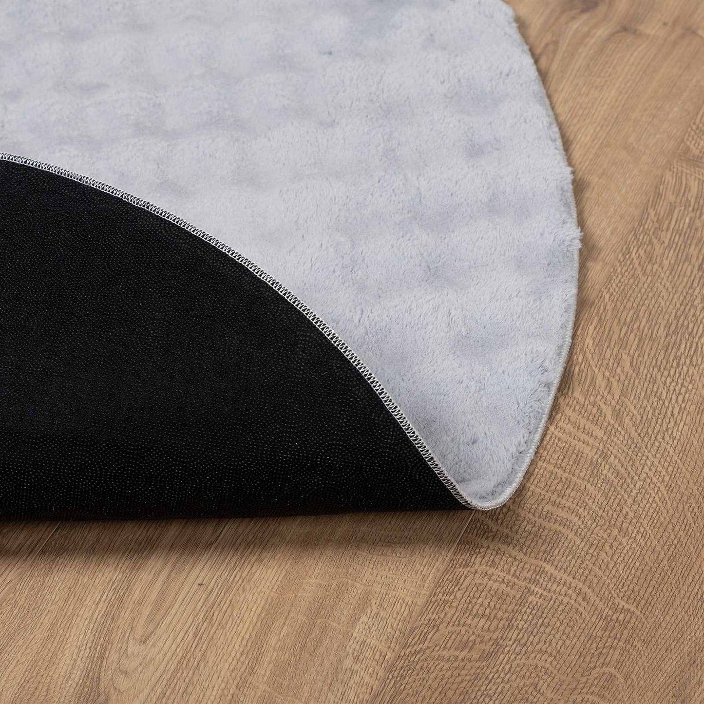 Områdetæpper Rund SIROLO Grå Ø 200 CM Polyester