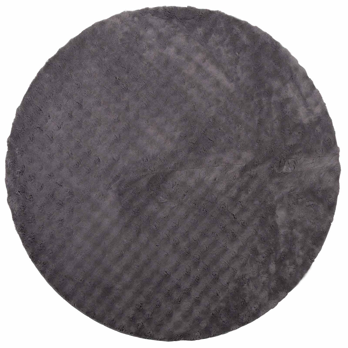 Områdetæpper Rund SIROLO Antracit Ø 120 CM Polyester