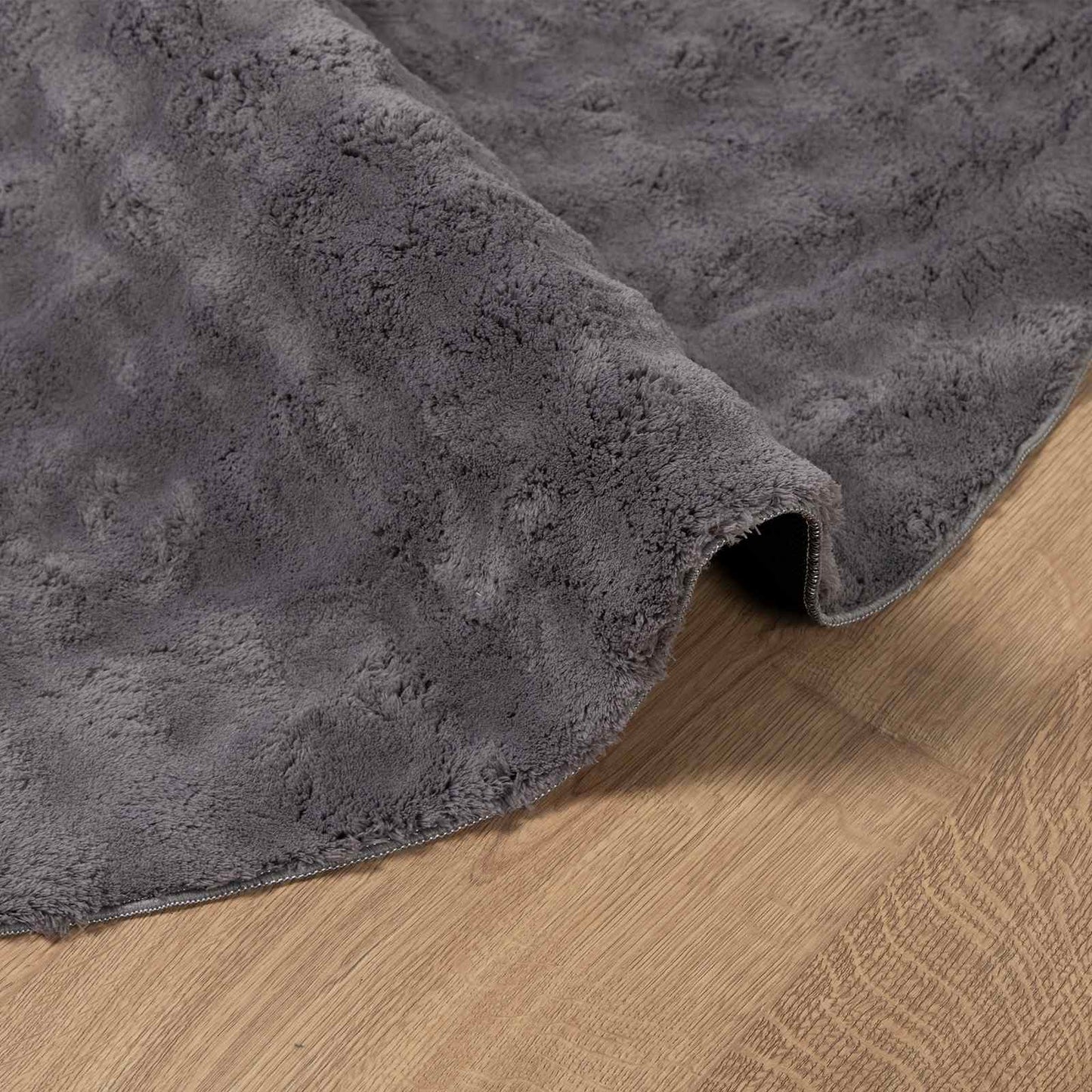 Områdetæpper Rund SIROLO Antracit Ø 160 CM Polyester