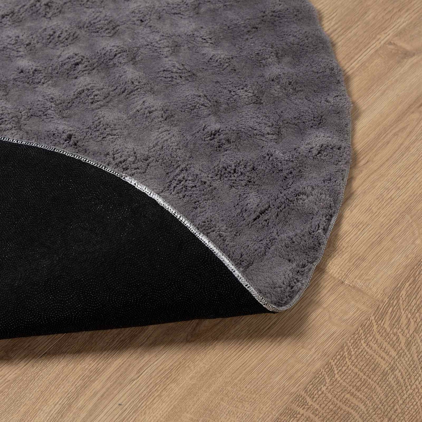 Områdetæpper Rund SIROLO Antracit Ø 200 CM Polyester