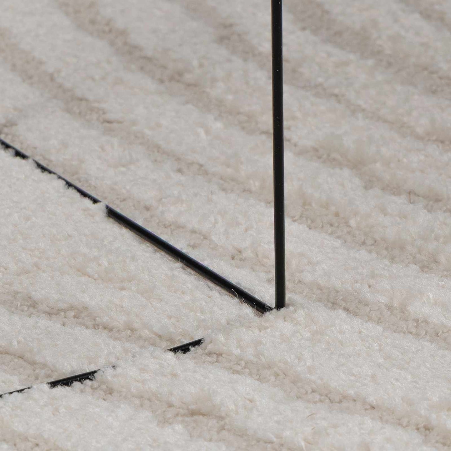 Områdetæpper Rektangulær GALATI Creme 200 x 140 cm Polyester