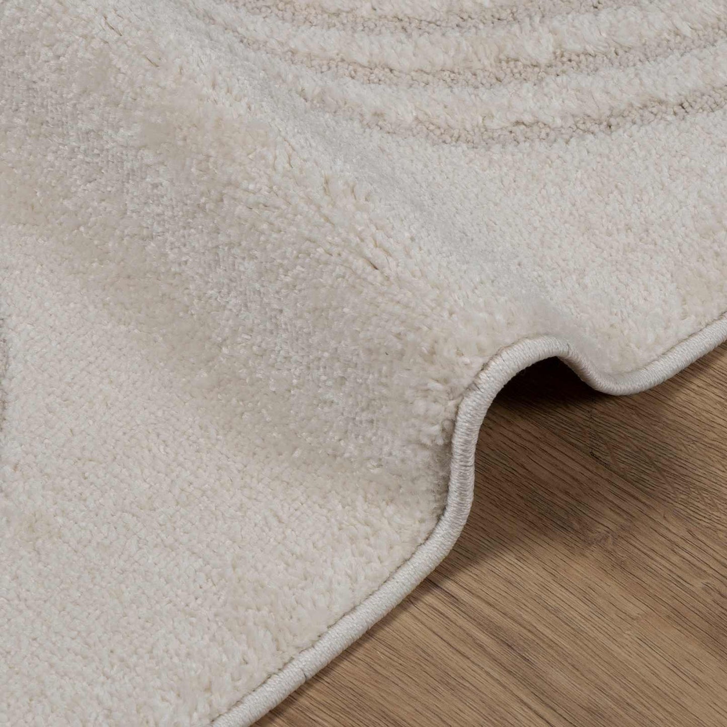 Områdetæpper Firkantet GALATI Creme 200 x 200 cm Polyester
