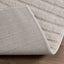 Områdetæpper Firkantet GALATI Creme 240 x 240 cm Polyester