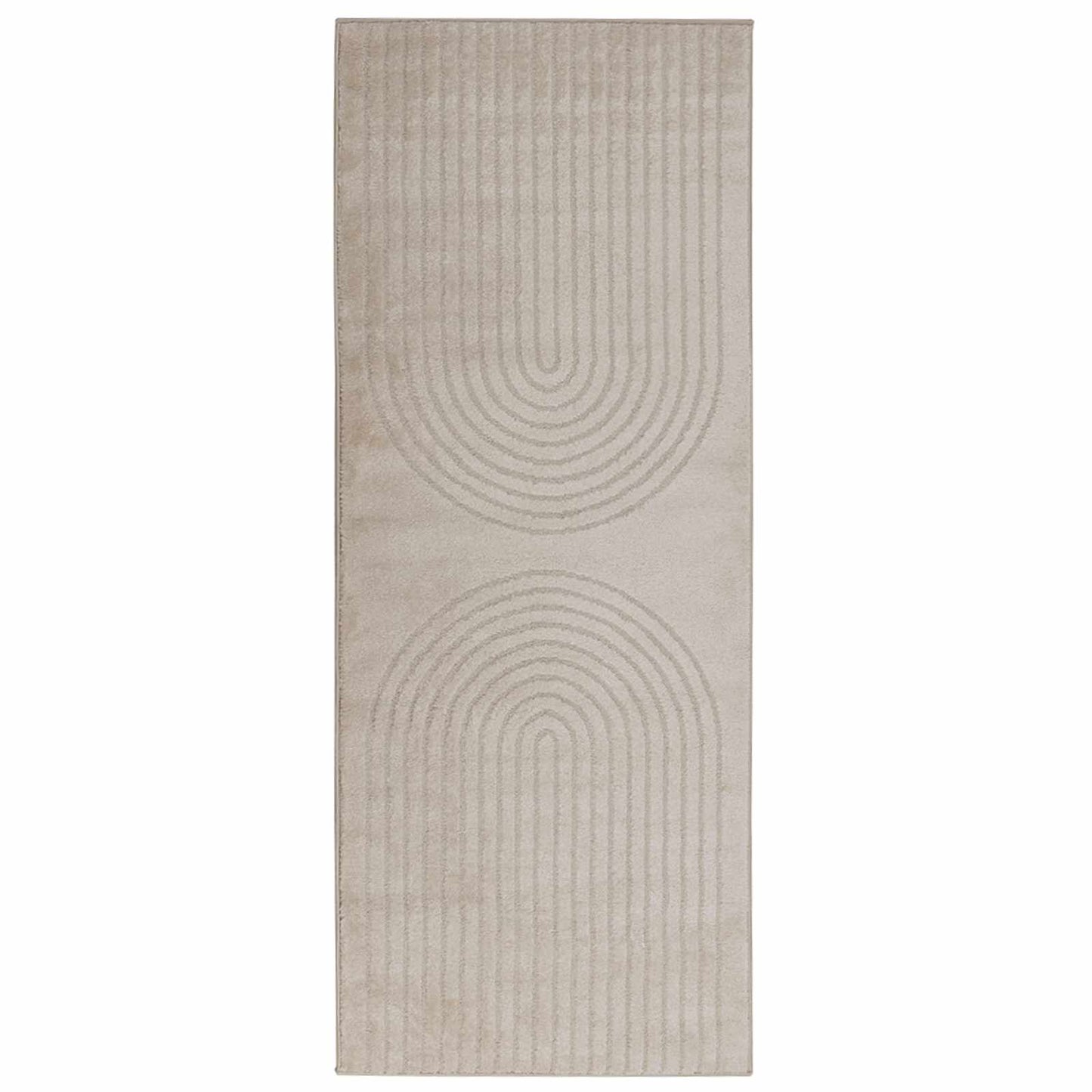 Områdetæpper Rektangulær GALATI Beige 200 x 80 cm Polyester