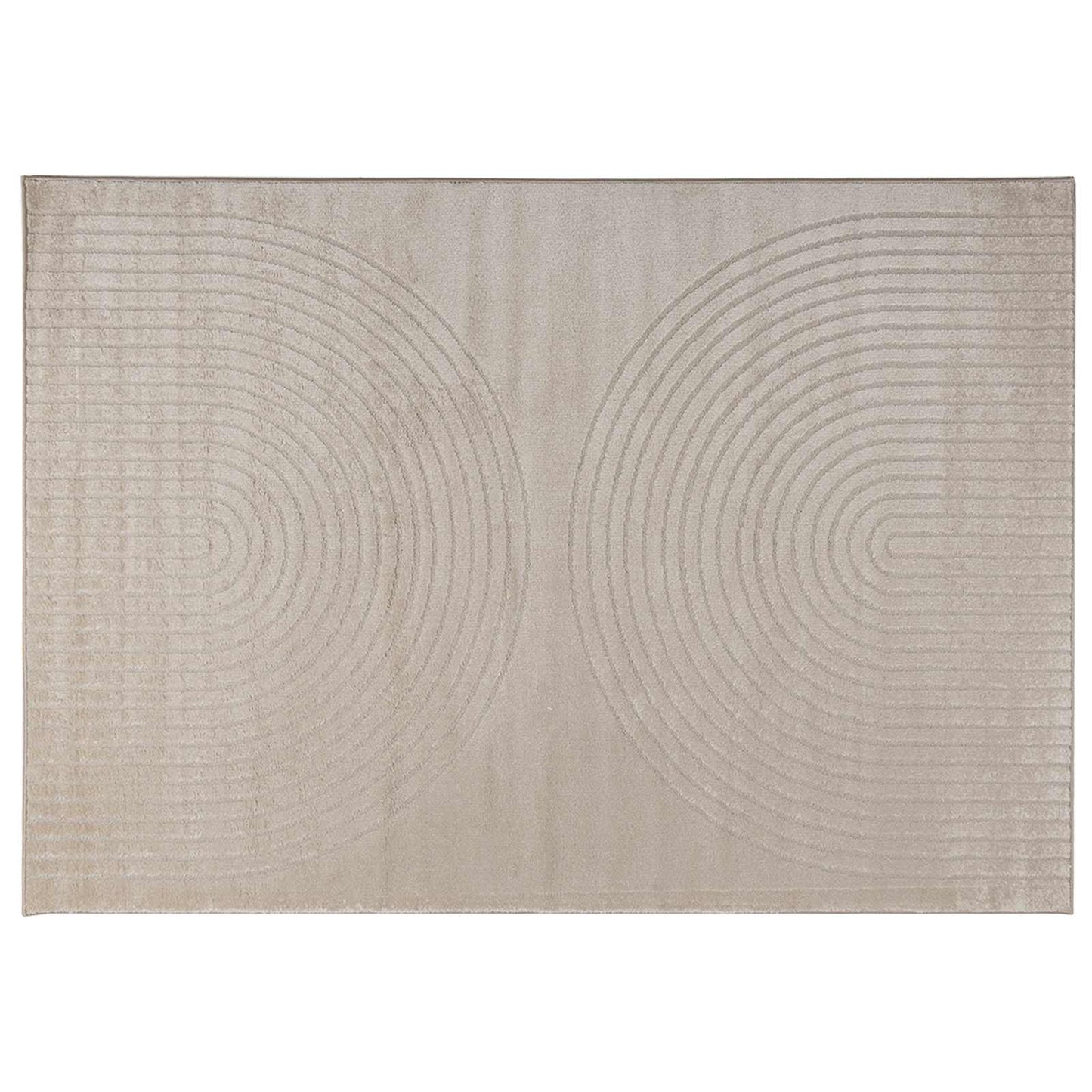 Områdetæpper Rektangulær GALATI Beige 170 x 120 cm Polyester