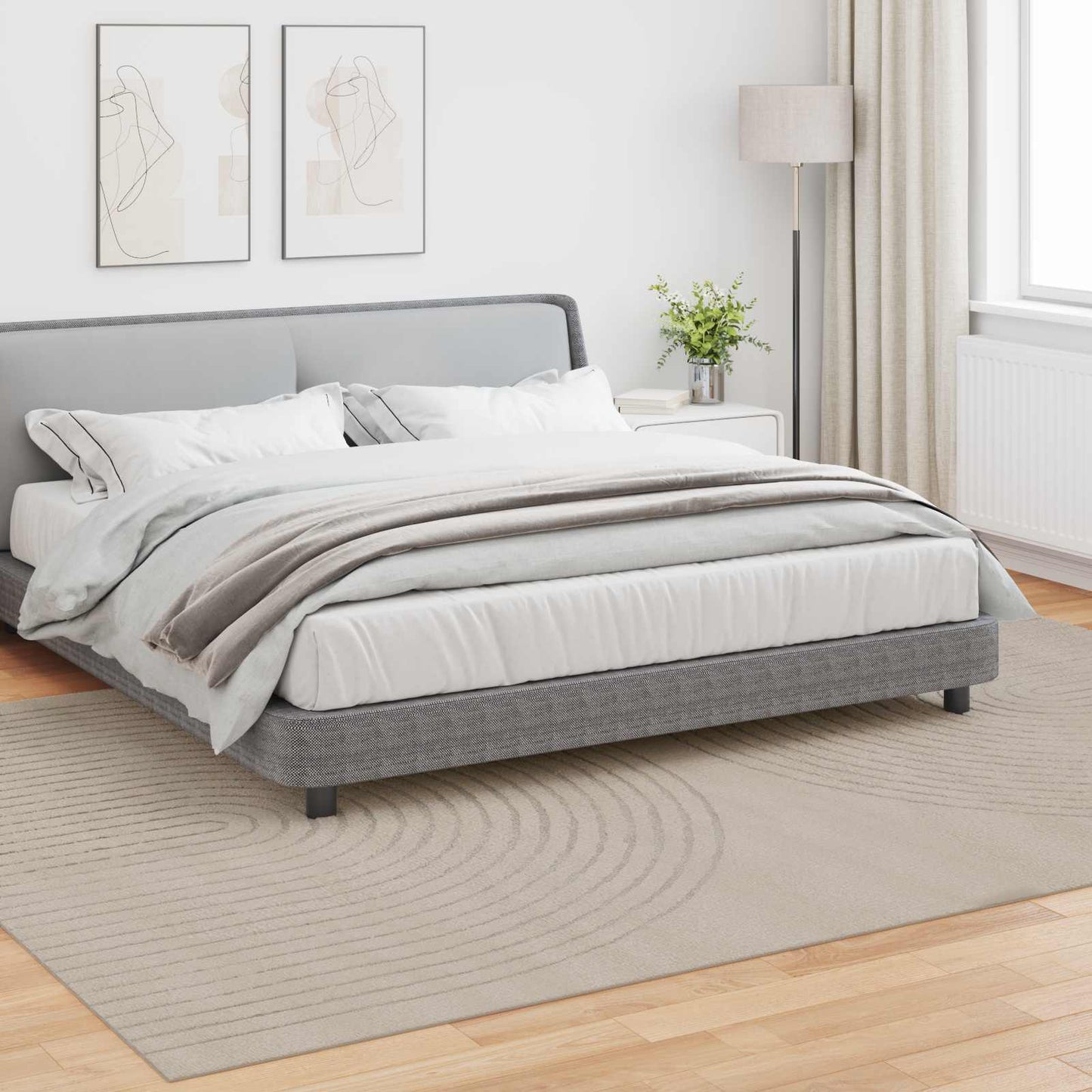 Områdetæpper Rektangulær GALATI Beige 280 x 200 cm Polyester