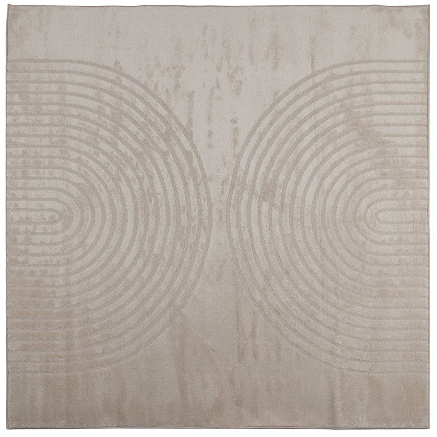Områdetæpper Firkantet GALATI Beige 240 x 240 cm Polyester