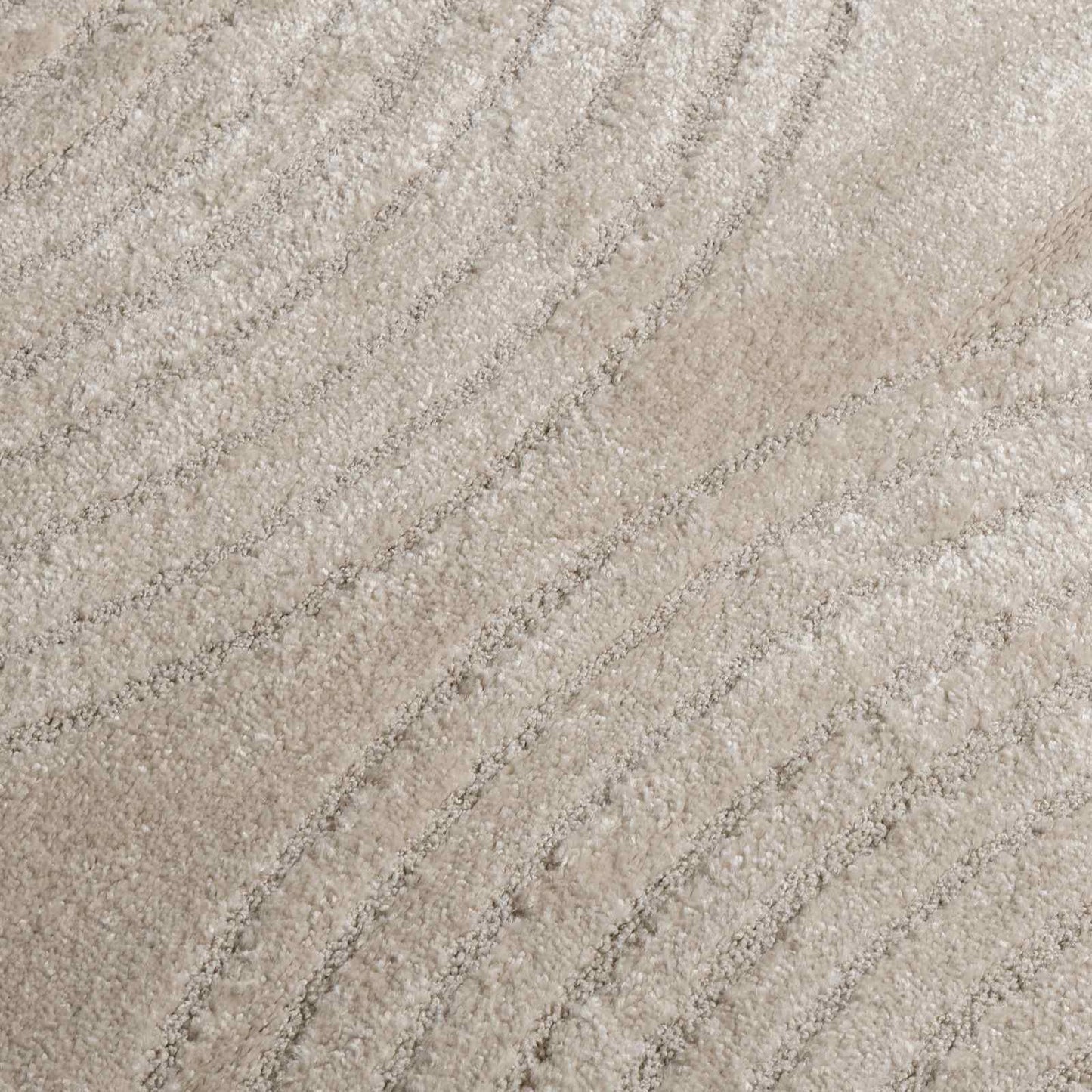 Områdetæpper Rund GALATI Beige Ø 160 CM Polyester