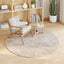 Områdetæpper Rund GALATI Beige Ø 200 CM Polyester