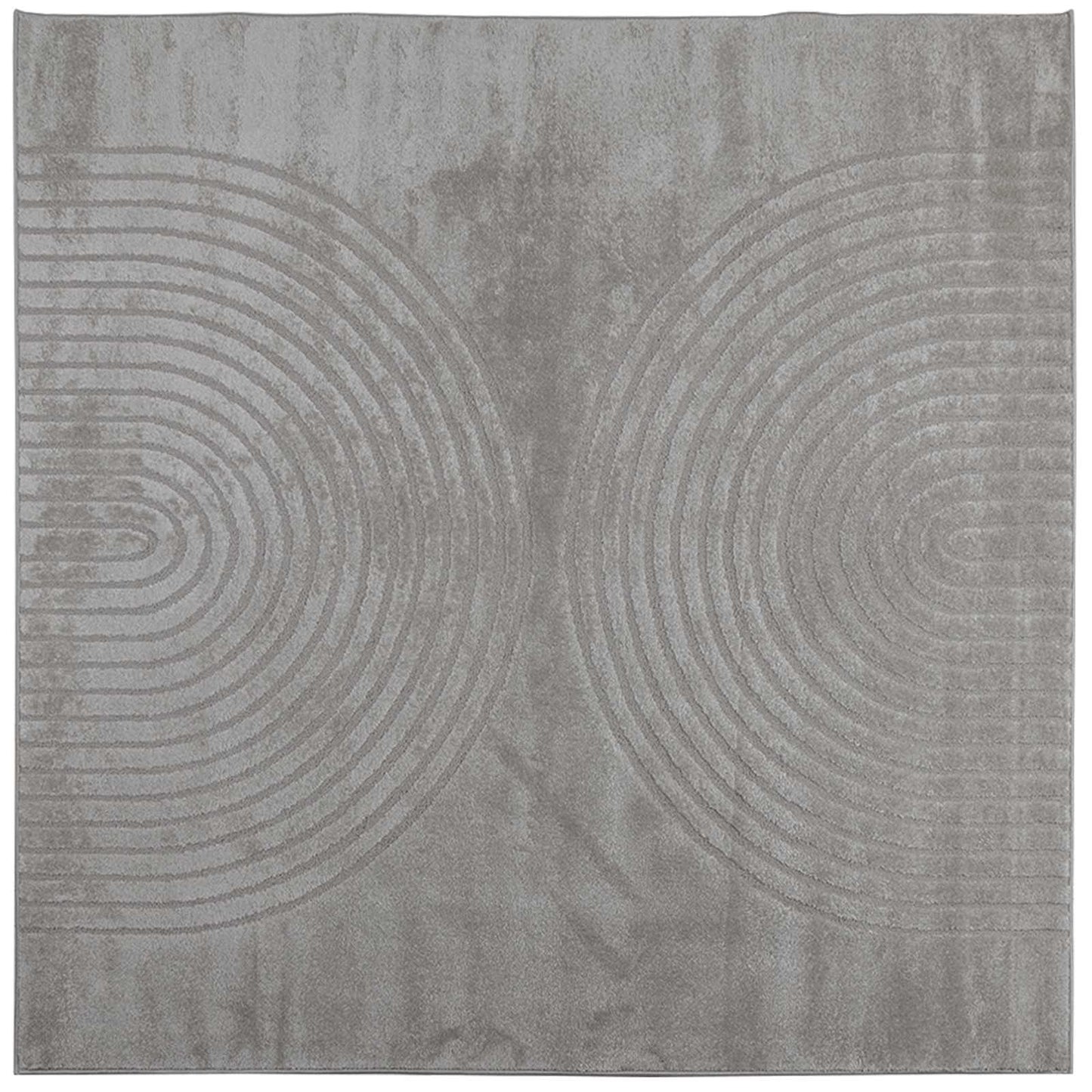 Områdetæpper Firkantet GALATI Grå 120 x 120 cm Polyester