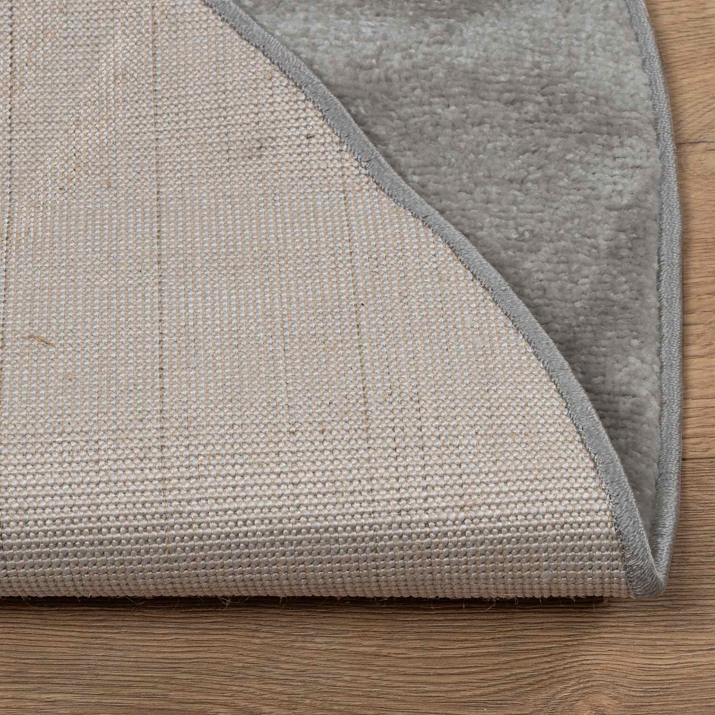 Områdetæpper Rund GALATI Grå Ø 120 CM Polyester