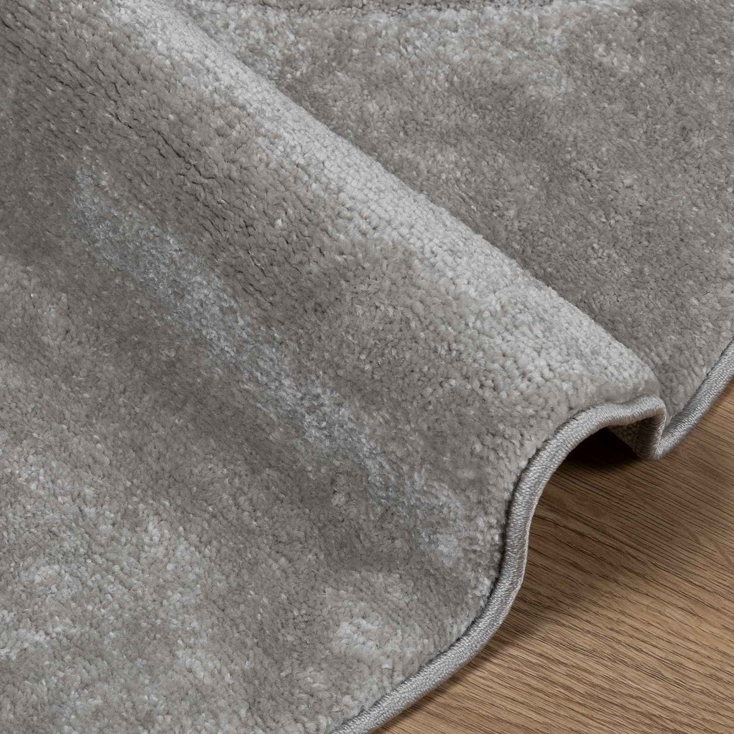 Områdetæpper Rund GALATI Grå Ø 200 CM Polyester