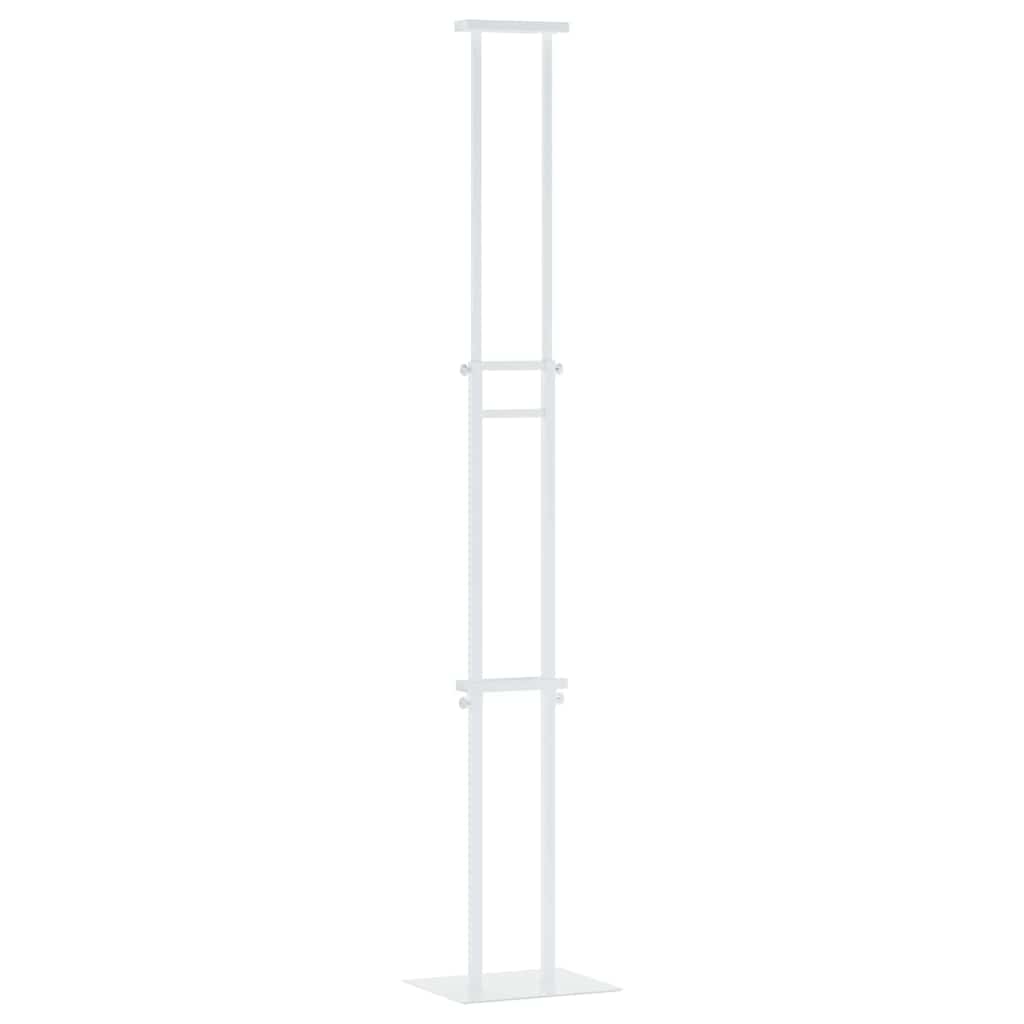 Messeskærme 2 stk. Hvid 30 x 23,5 x 210 cm Stål
