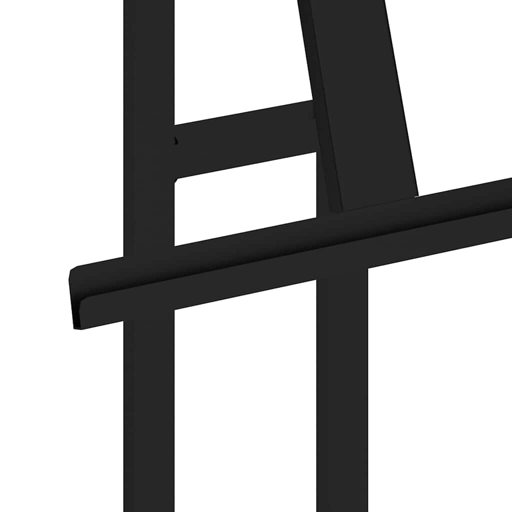 Messeskærme 2 stk. Sort 26,5 x 26,5 x 150 cm Stål