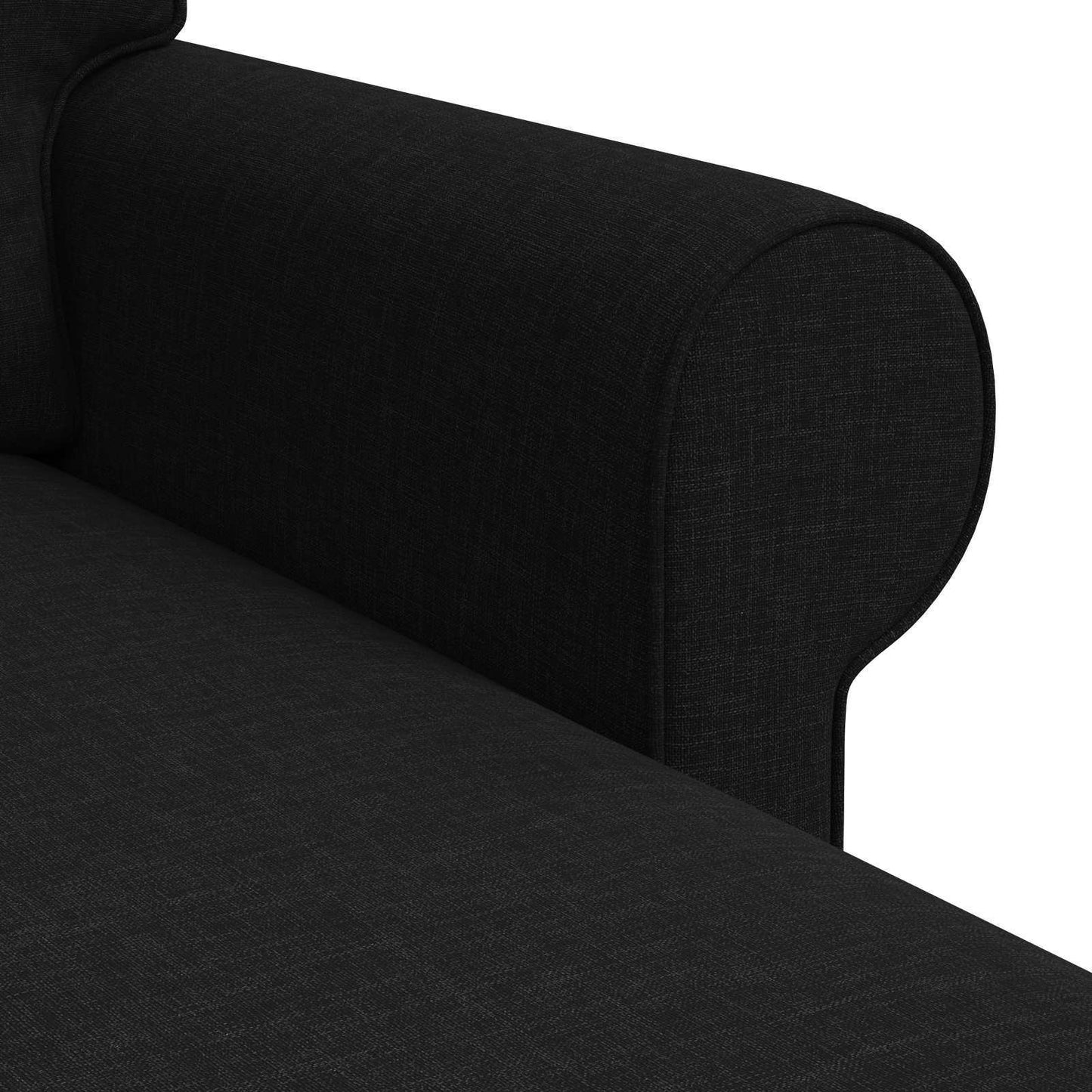Sofa Sort 195 x 138 x 80 cm Stof