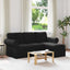 Sofa Sort 195 x 138 x 80 cm Stof