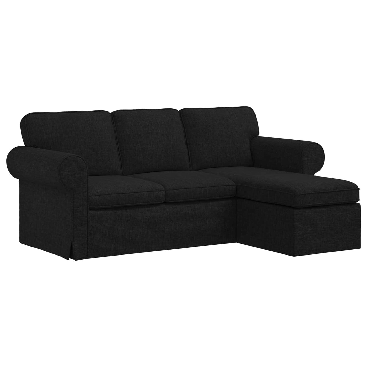 Sofa Sort 195 x 138 x 80 cm Stof
