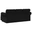 Sofa Sort 195 x 138 x 80 cm Stof