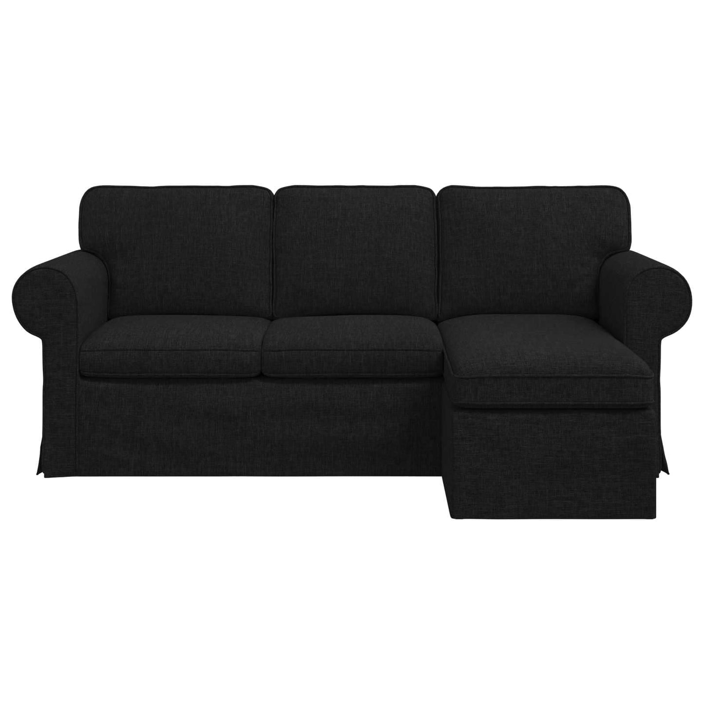 Sofa Sort 195 x 138 x 80 cm Stof
