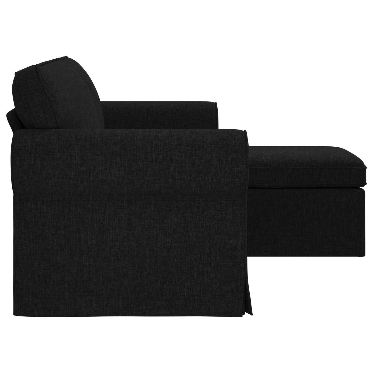 Sofa Sort 195 x 138 x 80 cm Stof