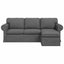 Sofa Mørkegrå 215 x 138 x 80 cm Stof