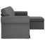 Sofa Mørkegrå 215 x 138 x 80 cm Stof