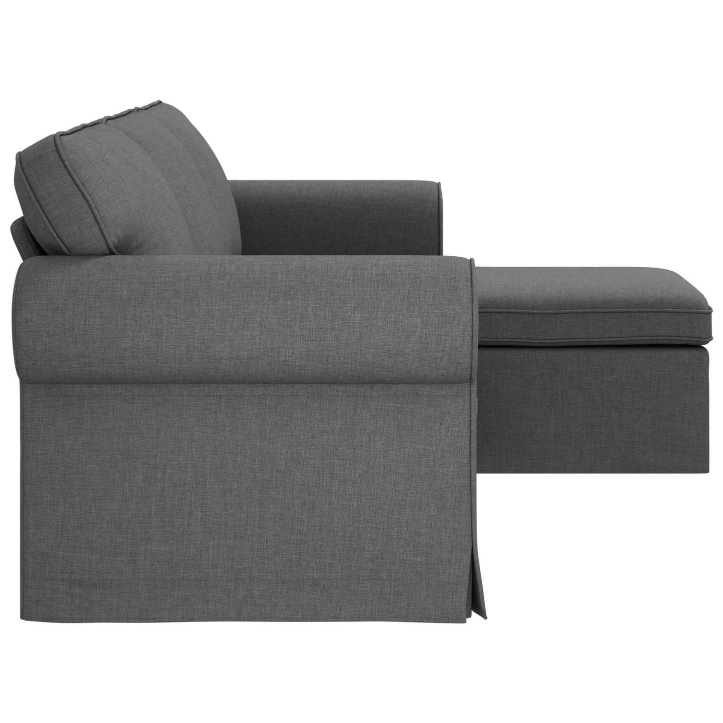 Sofa Mørkegrå 215 x 138 x 80 cm Stof