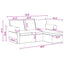 Sofa Mørkegrå 215 x 138 x 80 cm Stof