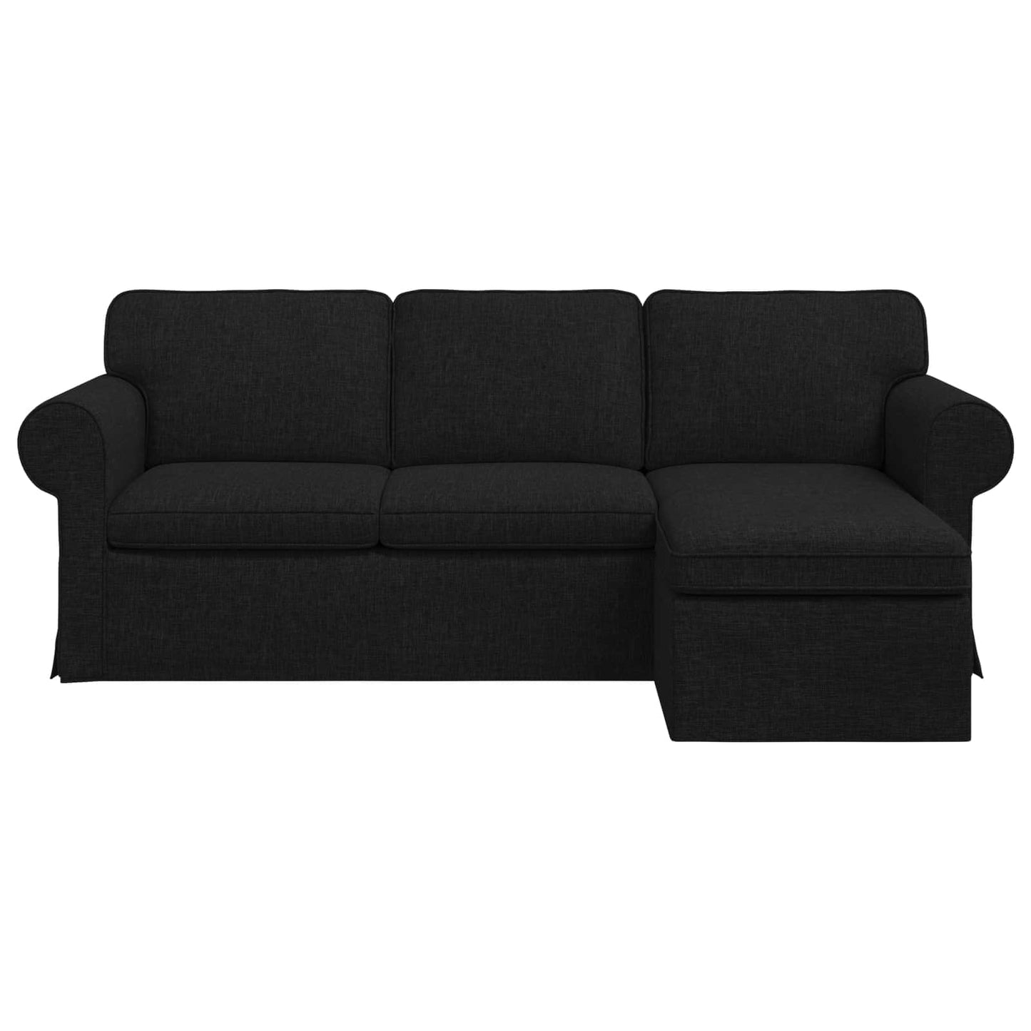 Sofa Sort 215 x 138 x 80 cm Stof