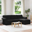 Sofa Sort 245 x 138 x 80 cm Stof