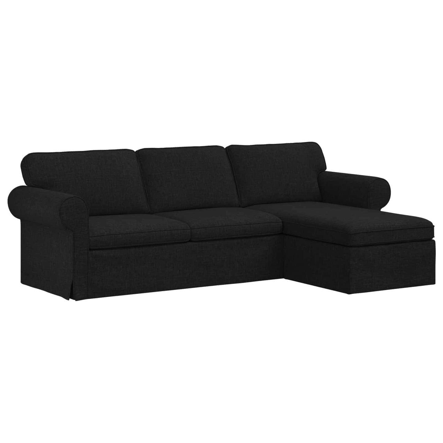 Sofa Sort 245 x 138 x 80 cm Stof