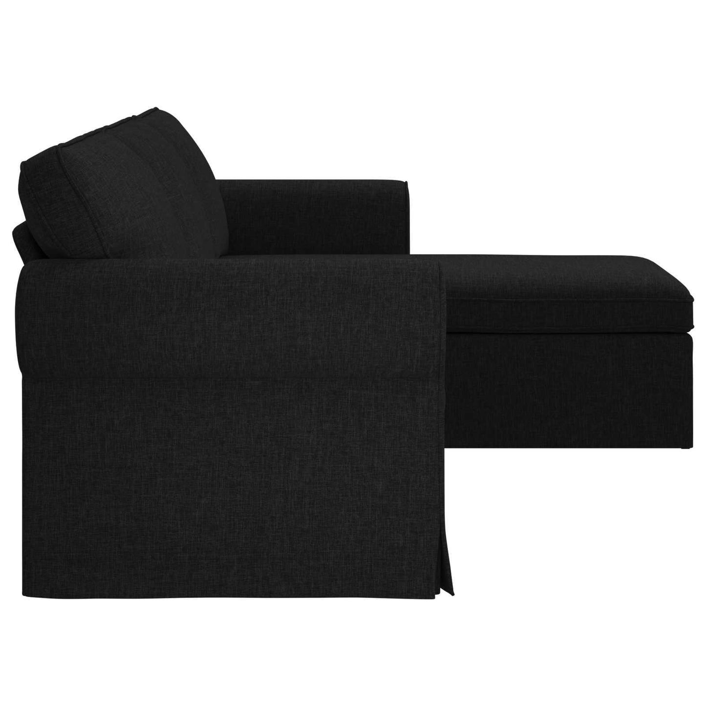 Sofa Sort 245 x 138 x 80 cm Stof