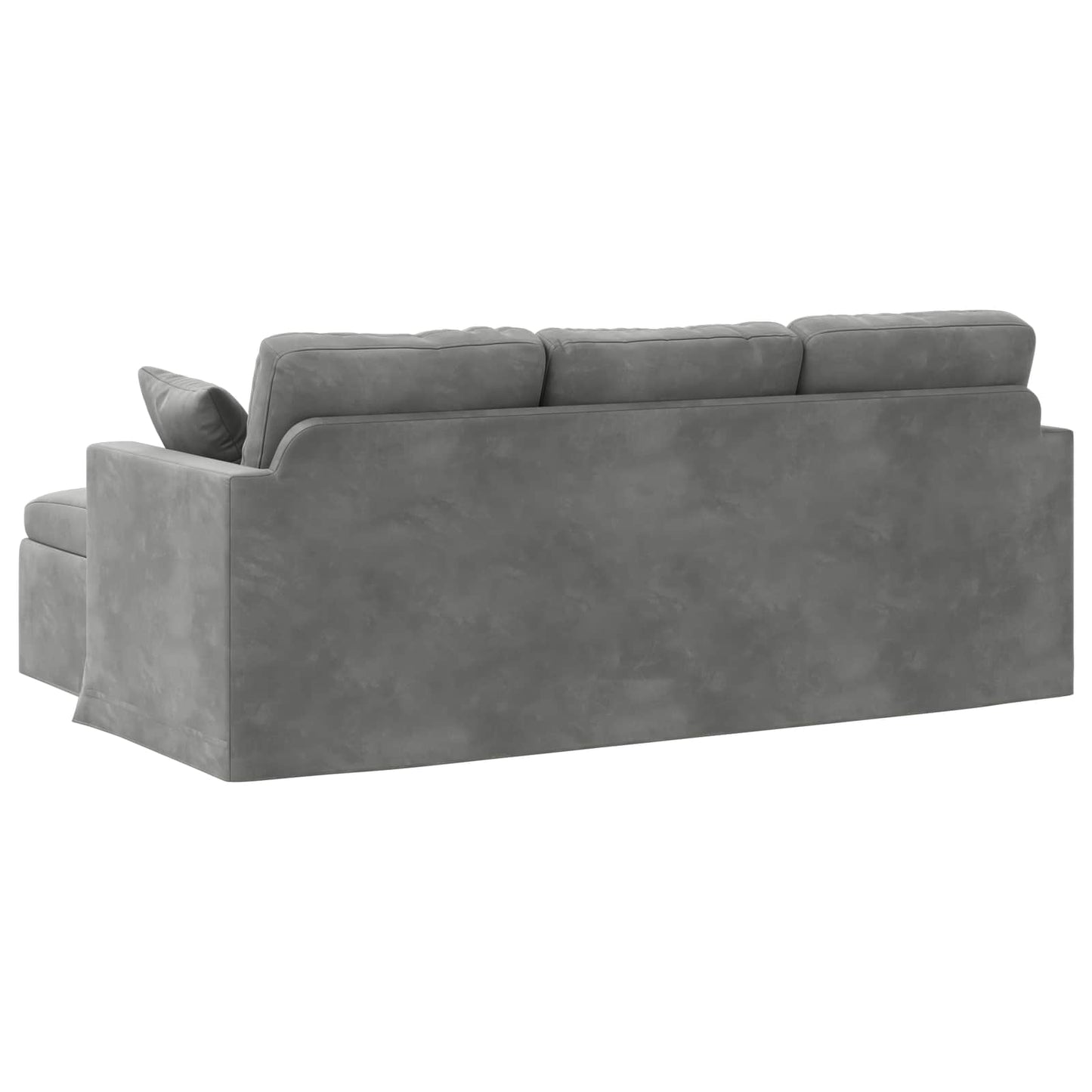 Sofa Mørkegrå 198 x 134 x 80 cm Fløjl