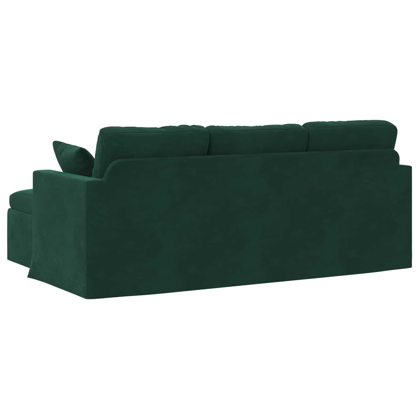 Sofa Mørkegrøn 198 x 134 x 80 cm Fløjl