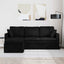Sofa Sort 198 x 134 x 80 cm Fløjl