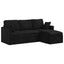 Sofa Sort 198 x 134 x 80 cm Fløjl