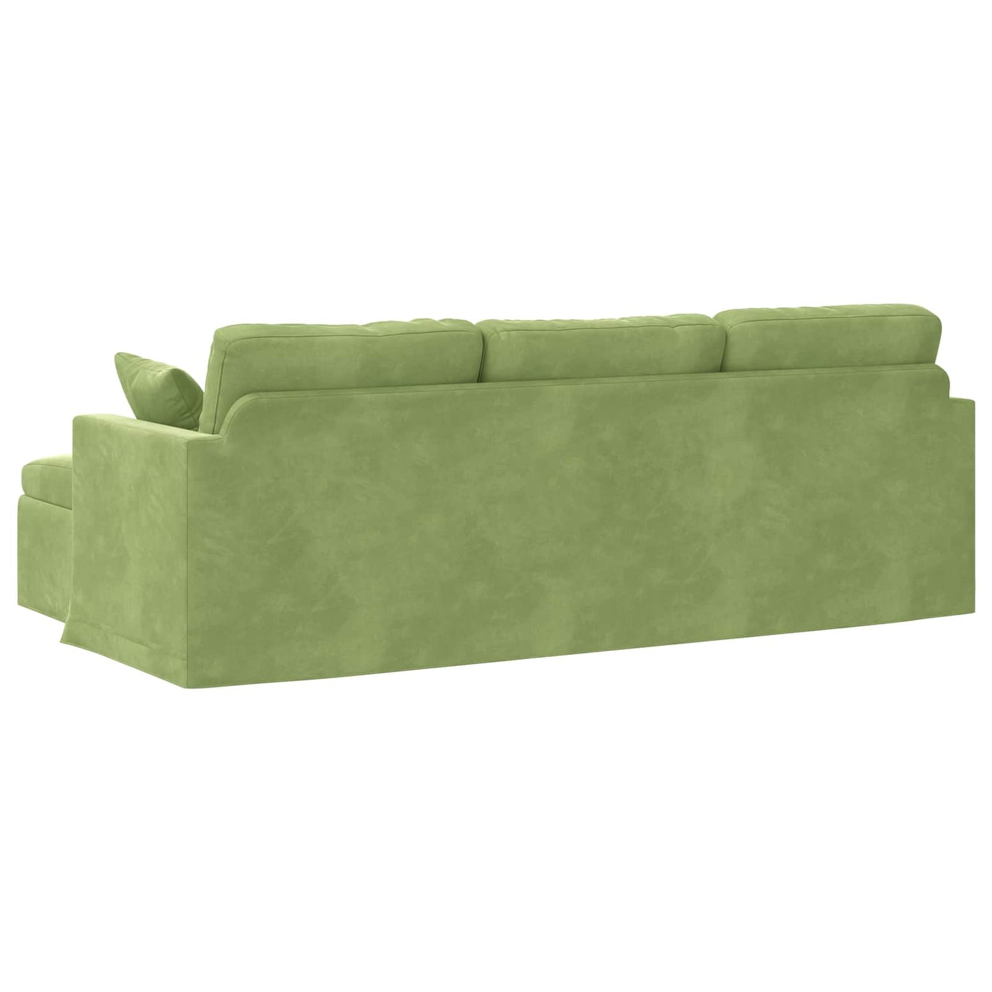Sofa Lys grøn 228 x 134 x 80 cm Fløjl