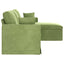 Sofa Lys grøn 228 x 134 x 80 cm Fløjl