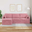 Sofa Lyserød 228 x 134 x 80 cm Fløjl