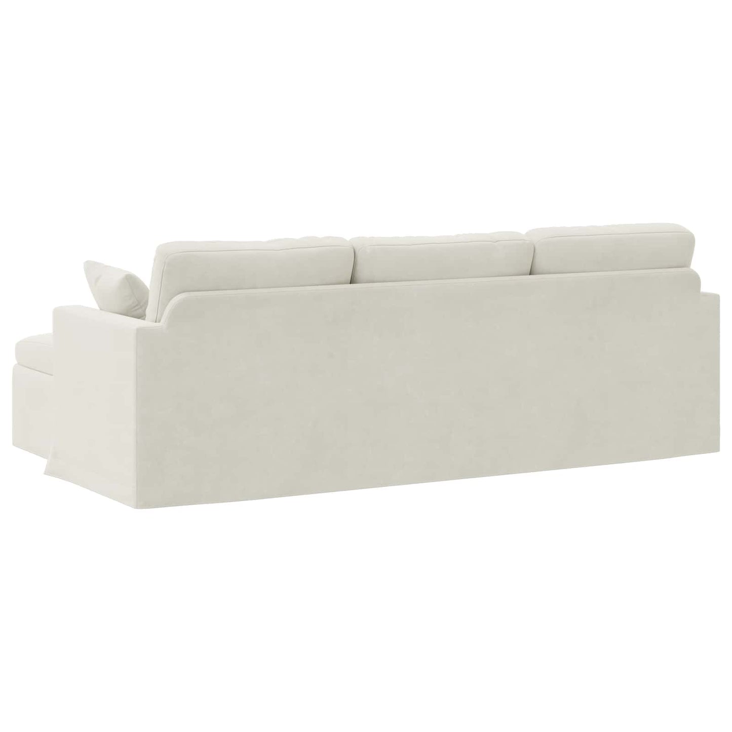 Sofa Creme 228 x 134 x 80 cm Fløjl