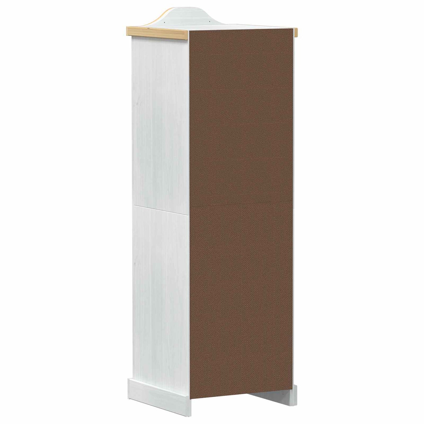 Garderober med hylde Hvid 55 x 52 x 170 cm Massiv fyrretræ