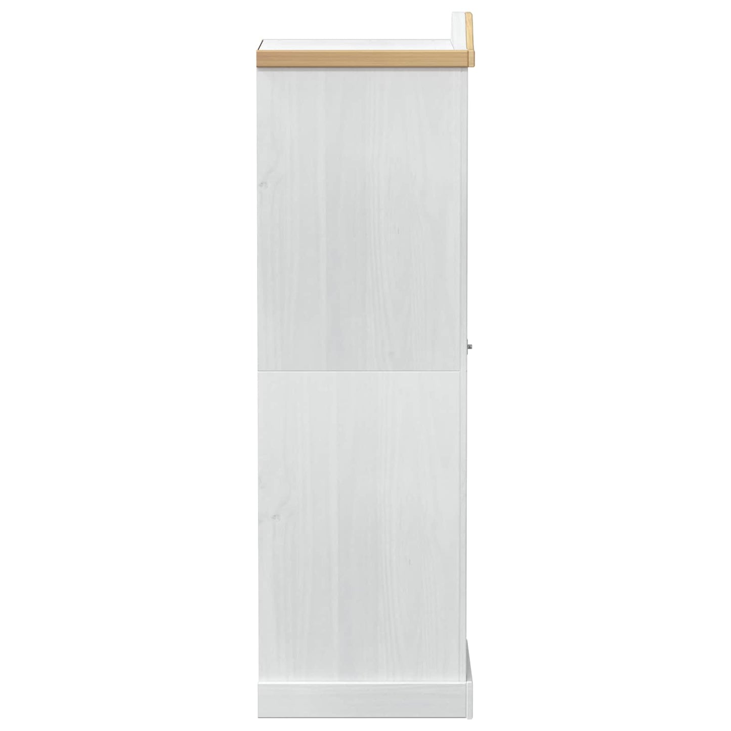 Garderober med hylde Hvid 55 x 52 x 170 cm Massiv fyrretræ