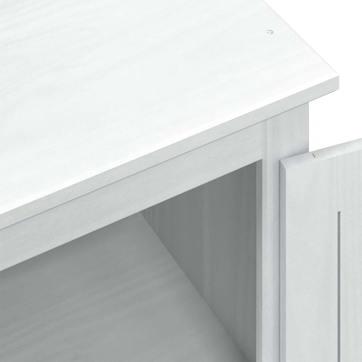 Garderober Hvid 55 x 50 x 170 cm Massiv fyrretræ