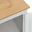 Garderober Hvid 55 x 38 x 170 cm Massiv fyrretræ