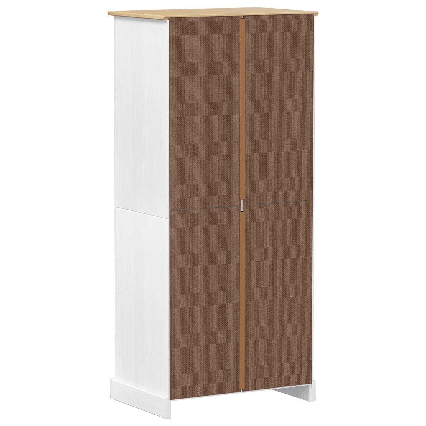 Garderober med hylde Hvid 76 x 50 x 170 cm Massiv fyrretræ