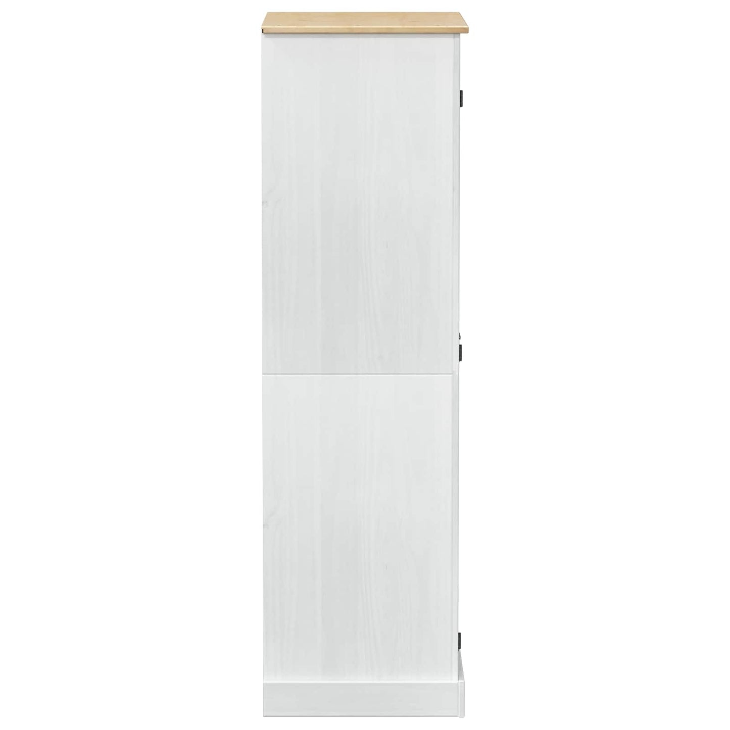 Garderober med hylde Hvid 76 x 50 x 170 cm Massiv fyrretræ